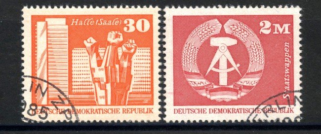 1973 - GERMANIA DDR - EDIFICI IMPORTANTI 2v.- USATI - LOTTO/36479U