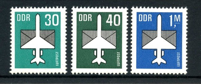 1982 - GERMANIA DDR - POSTA AEREA 3v. - NUOVI - LOTTO/36604