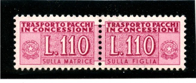 1953 - LOTTO/19409 - REPUBBLICA - 110 LIRE PACCO IN CONCESSIONE  - NUOVO