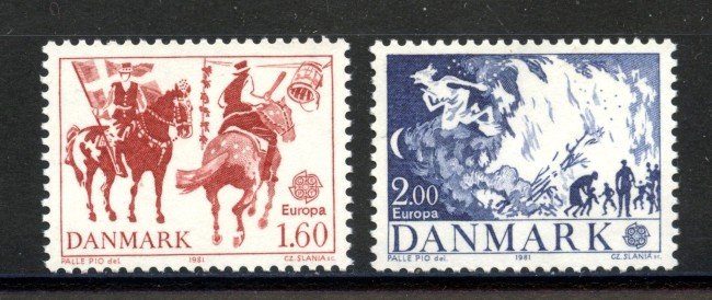 1981 - DANIMARCA - LOTTO/41459 - EUROPA 2v. - NUOVI