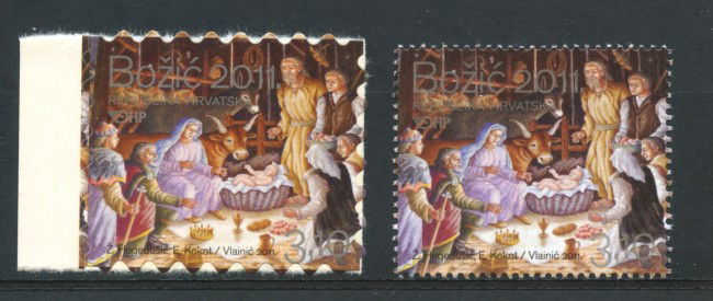 2011 - CROAZIA - NATALE 2v. - NUOVI - LOTTO/33149
