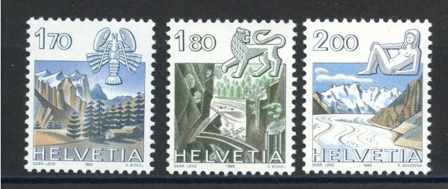 1983 - SVIZZERA - LOTTO/39464 - ZODIACO 3v. - NUOVI