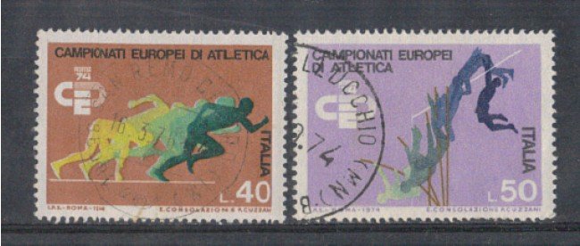 1974 - LOTTO/6603U - REPUBBLICA - CAMPIONATI DI ATLETICA USATI
