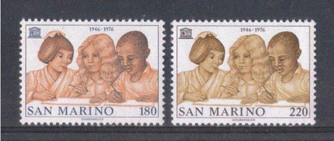 1976 - LOTTO/7970 - SAN MARINO - U.N.E.S.C.O.