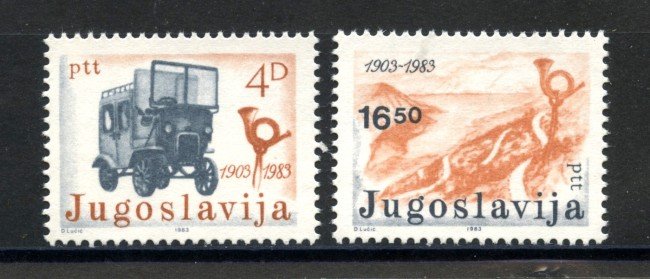 1983 - JUGOSLAVIA - LOTTO/38293 - TRASPORTI POSTALI 2v. - NUOVI