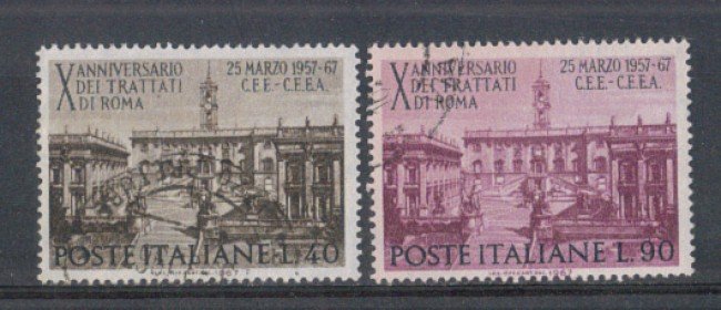 1967 - LOTTO/6462U - REPUBBLICA - TRATTATI DI ROMA USATI