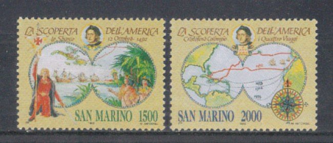 1992 - LOTTO/8120 - SAN MARINO - CELEBRAZIONI COLOMBIANE