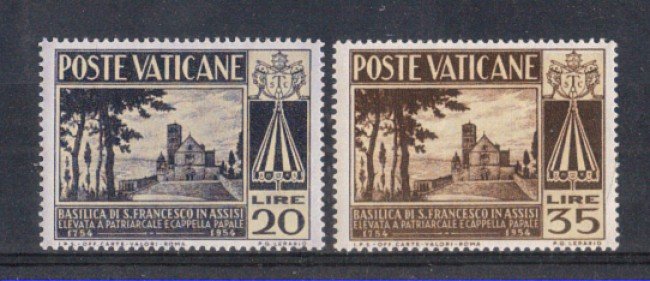 1954 - LOTTO/5839L - VATICANO - BASILICA DI S. FRANCESCO 2v. LING.