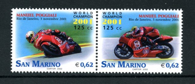 2002 - LOTTO/13272 - SAN MARINO - MOTOMONDIALE 2v. - NUOVI