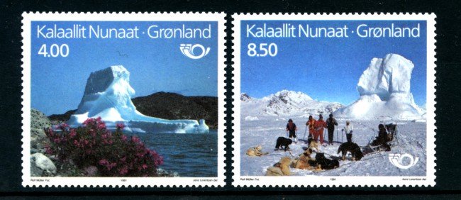 1991 - GROENLANDIA - LOTTO/24539 - NORDEN TURISMO 2v. - NUOVI