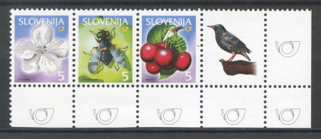 2005 - SLOVENIA - FRUTTA CILIEGIA 3v. - NUOVO - LOTTO/34273