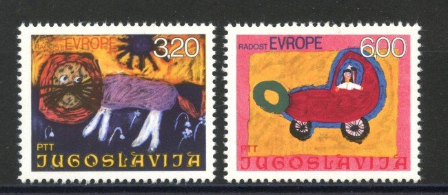 1975 - JUGOSLAVIA - GIOIA D'EUROPA 2v. - NUOVI - LOTTO/35629