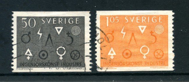 1963 - LOTTO/24080 - SVEZIA - INGEGNERIA E INDUSTRIA 2v. - USATI