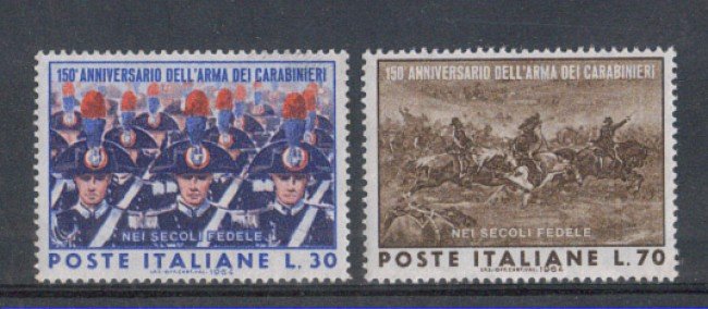 1964 - LOTTO/6426 - REPUBBLICA - CARABINIERI 2v.