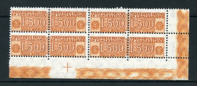 1976 - LOTTO/17405Q - REPUBBLICA - 500 L. P.CONCESSIONE - QUARTINA