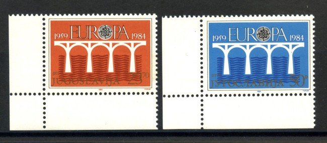 1984 - LOTTO/41289 - JUGOSLAVIA - EUROPA 2v. - NUOVI