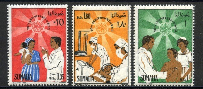 1968 - SOMALIA - LOTTO/41233 - SANITA' 3v. - NUOVI