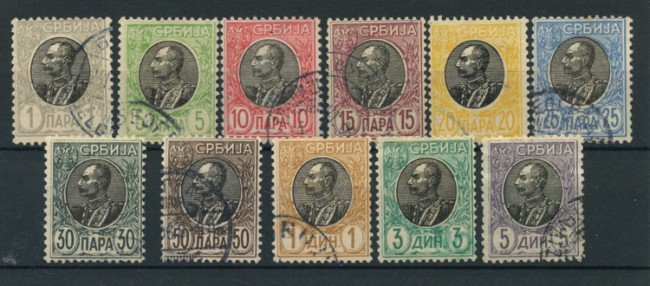 1905 - LOTTO/15100 - SERBIA - KARAGEORGEVICH  11v . - USATI