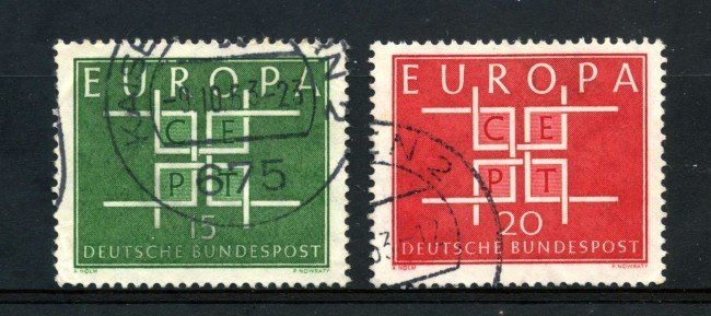 1963 - GERMANIA FEDERALE - EUROPA 2v. - USATI - LOTTO/30879U
