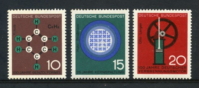 1964 - GERMANIA FEDERALE - PROGRESSI DELLA SCIENZA 3v. - NUOVI - LOTTO/30886