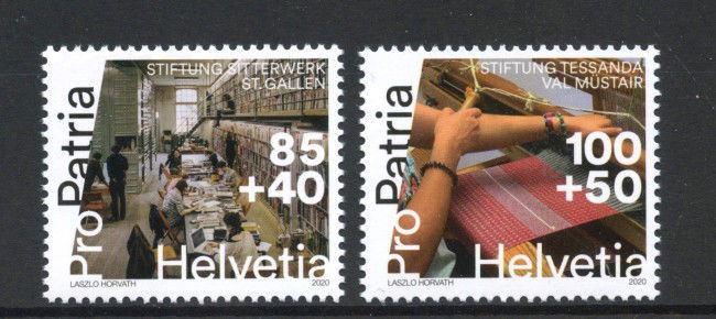 2020 - SVIZZERA - LOTTO/42177 - PRO PATRIA  2v. - NUOVI