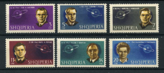 1963 - LOTTO/15094 - ALBANIA - COSMONAUTI SOVIETICI 6v.- NUOVI