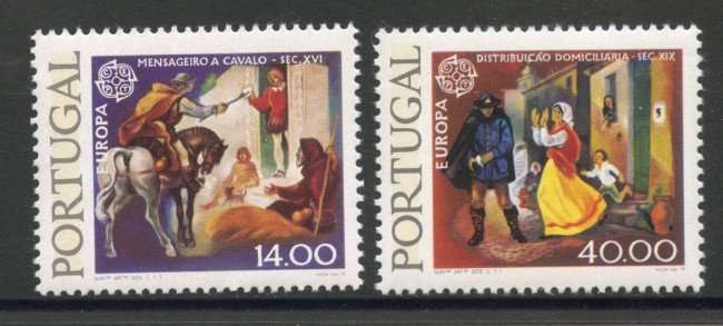 1979 - PORTOGALLO - LOTTO/41309 - EUROPA CON BANDE DI FOSFORO 2v . - NUOVI