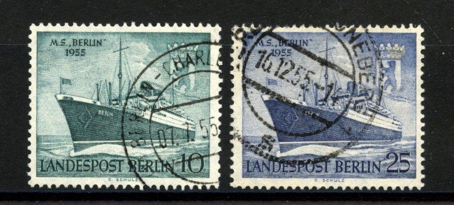 1955 - GERMANIA BERLINO - LOTTO/39927 - NAVE BERLIN  2v. - USATi