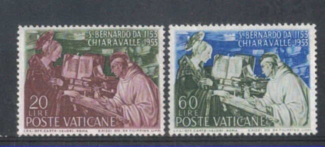1953 - LOTTO/5835 - VATICANO - SAN BERNARDO 2v. NUOVI