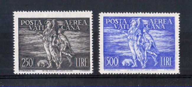 1948 - LOTTO/10618L - VATICANO - POSTA AEREA TOBIA 2v. - T/L