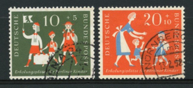1957 - LOTTO/11878 - GERMANIA FEDERALE - COLONIE ESTIVE 2v. - USATI