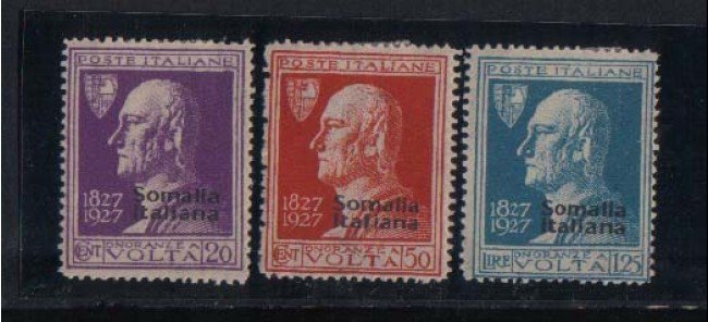SOMALIA - 1927 - LOTTO/2974 - A.VOLTA - T/L