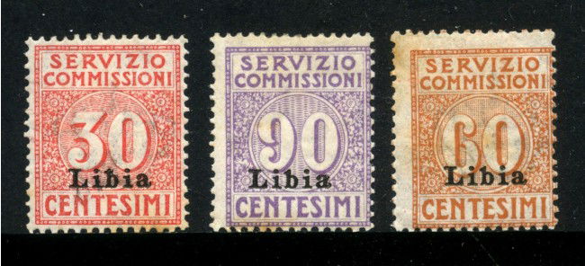 1915 - LIBIA - LOTTO/24977 - SERVIZIO COMMISSIONI 3v. - LINGUELLATI