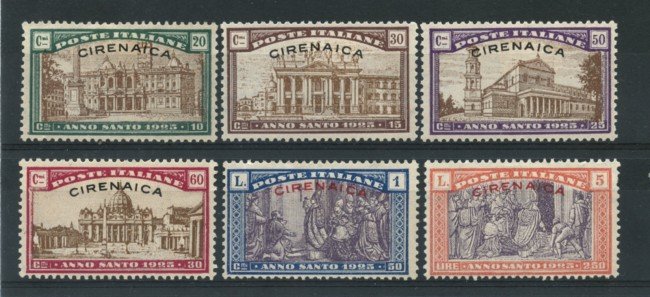 1925 - LOTTO/17300 - CIRENAICA - ANNO SANTO 6v. - LING.