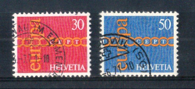 1971 - LOTTO/SVI883CPU - SVIZZERA - EUROPA 2v. - USATI