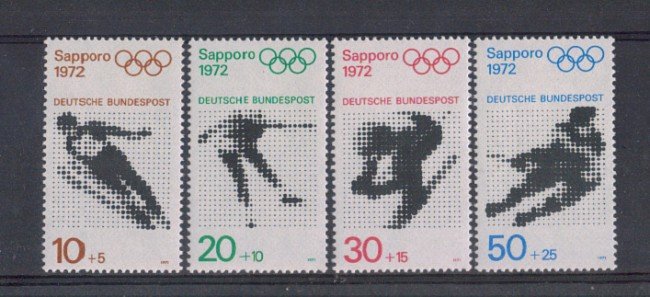 1971 - LOTTO/5312 - GERMANIA FEDERALE - OLIMPIADI SAPPORO 4v.