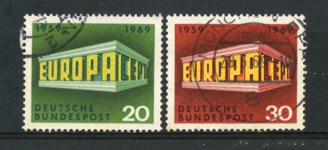 1969 - GERMANIA FEDERALE - EUROPA 2v - USATI - LOTTO/30957U