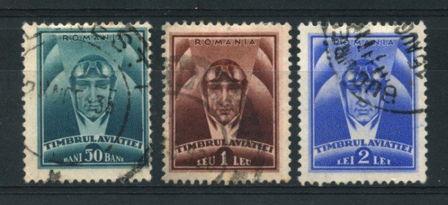 1932 - LOTTO/14541 - ROMANIA - POSTA AEREA 3v. -  USATI