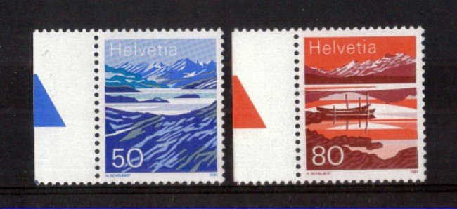 1991 - LOTTO/SVI1388CPN - SVIZZERA - LAGHI ALPINI 2v. - NUOVI