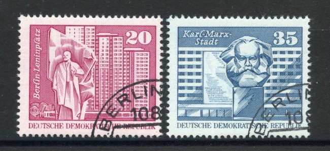 1973 - GERMANIA DDR - EDIFICI IMPORTANTI 2v.- USATI - LOTTO/36449U