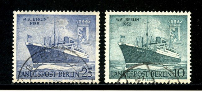 1955 - BERLINO - NAVE BERLIN 2v. - USATO - LOTTO/29217