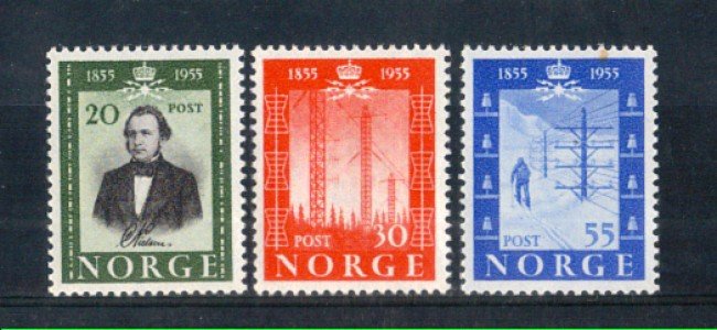 1954 - LOTTO/NORV354CPN - NORVEGIA - PRIMA LINEA TELEGRAFICA - NUOVI