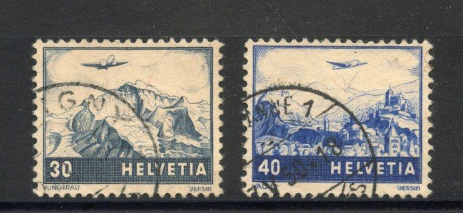 1948 - SVIZZERA - LOTTO/41695 - POSTA AEDREA - VEDUTE DIVERSE 2v. - USATI