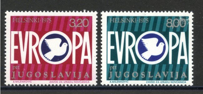 1975 - JUGOSLAVIA - CONFERENZA SULLA SICUREZZA 2v. - NUOVO - LOTTO/35630