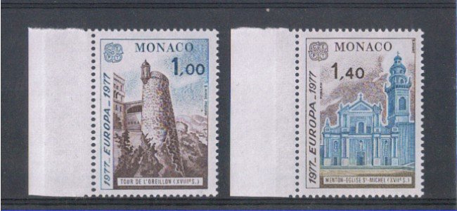 1977 - LOTTO/5034 - MONACO - EUROPA -  TURISMO 2v.