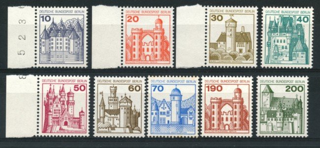 1977 - LOTTO/15601 - BERLINO - CASTELLI E FORTEZZE 9v. - NUOVI