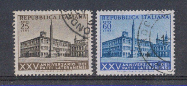 1954 - LOTTO/6227U - REPUBBLICA - PATTI LATERANENSI USATI