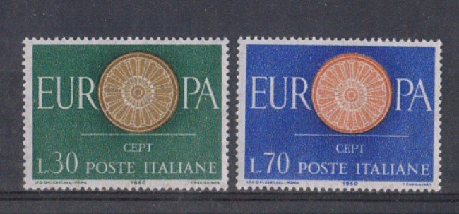 1960 - LOTTO/6362 - REPUBBLICA - EUROPA 2v.