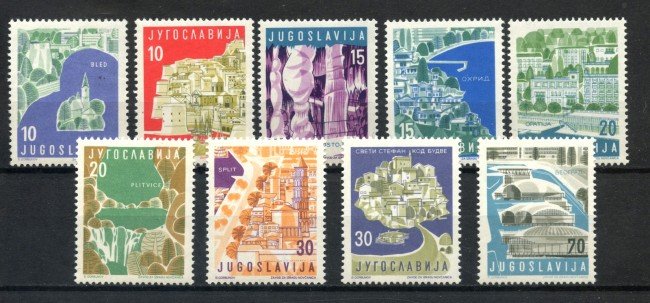 1959 - JUGOSLAVIA - PROPAGANDA TURISTICA 9 v. - NUOVI- LOTTO/33820