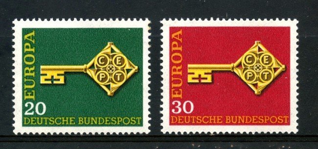 1968 - GERMANIA FEDERALE - EUROPA 2v. - NUOVI - LOTTO/30943